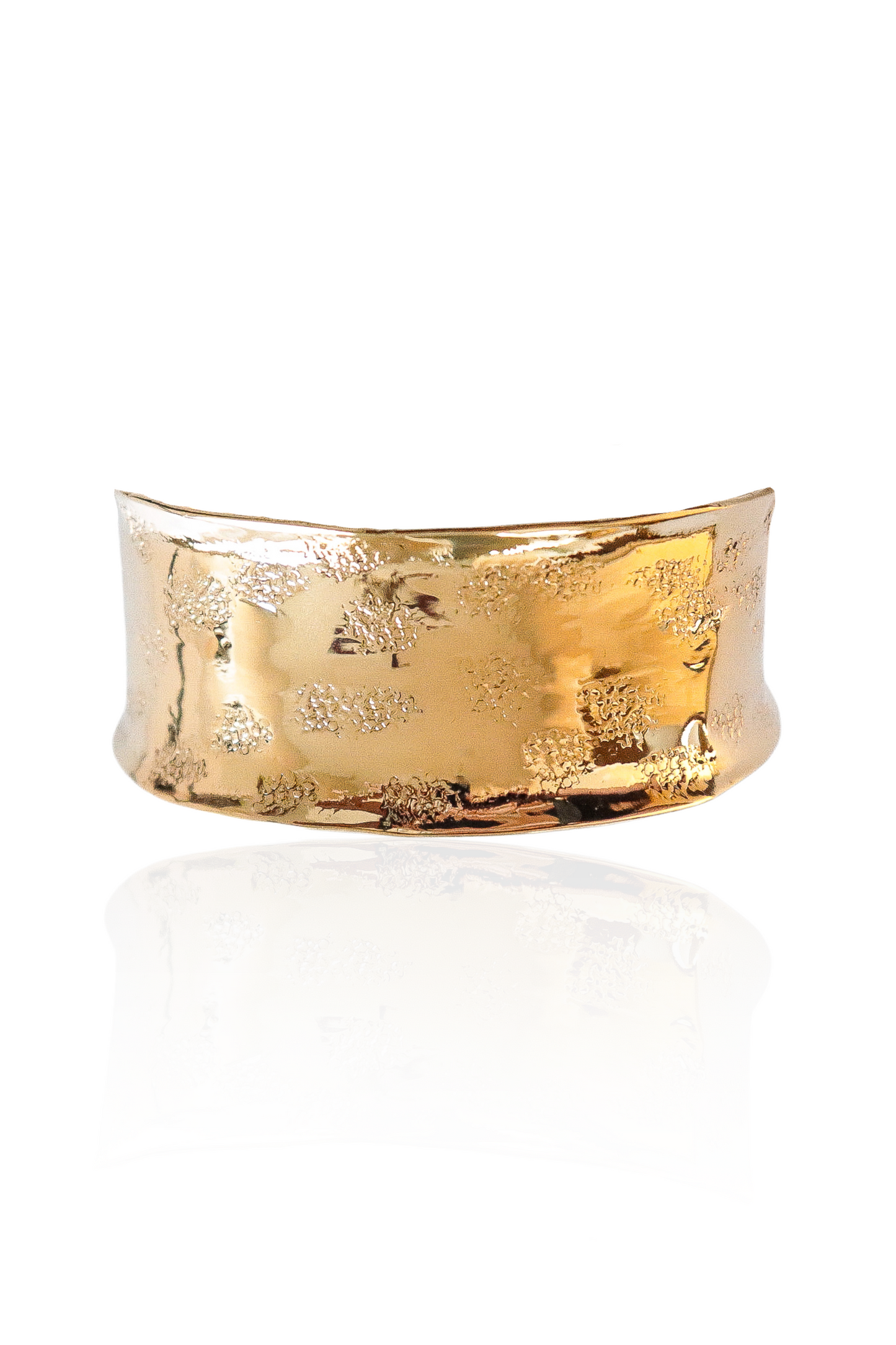 Hammered Gold Cuff Bracelet