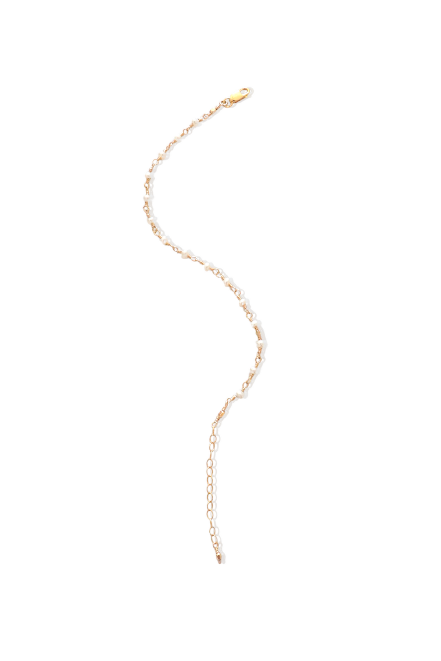 Dainty Pearl Gold Bracelet