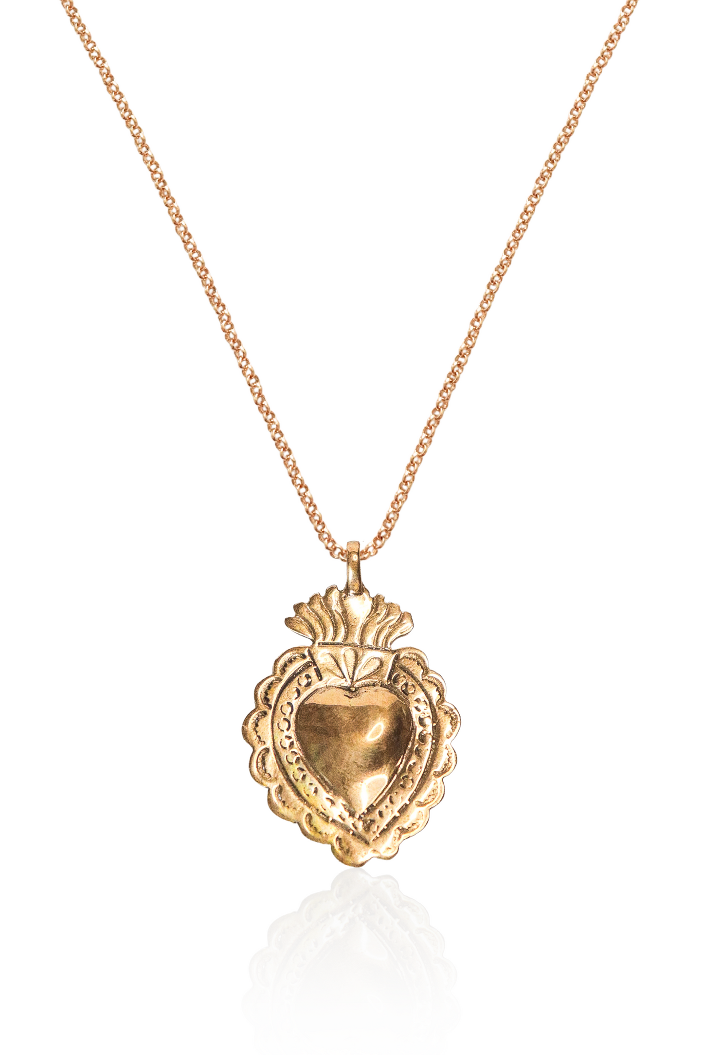 Sacred Heart Pendant Necklace