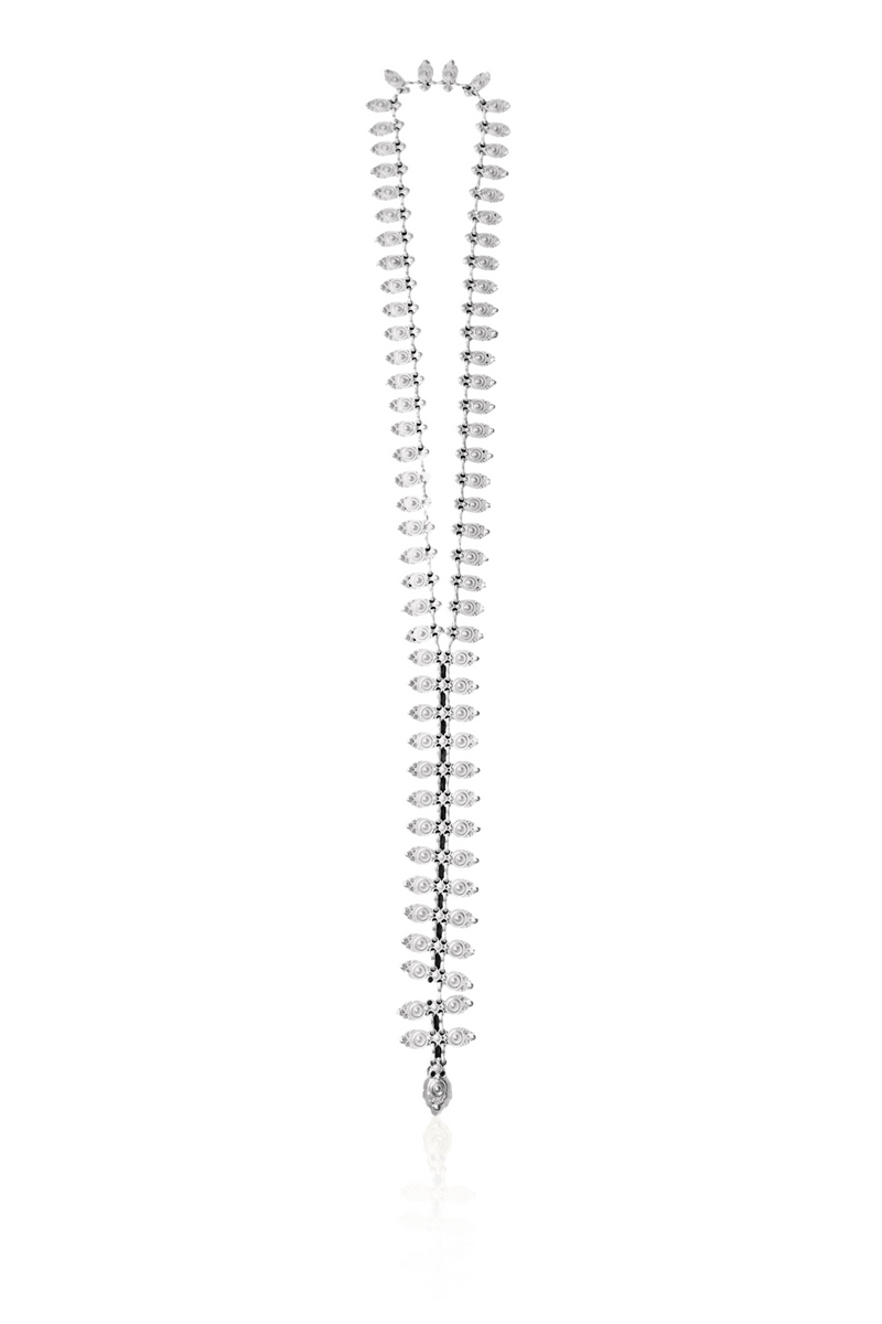 Silver Zipper Necklace