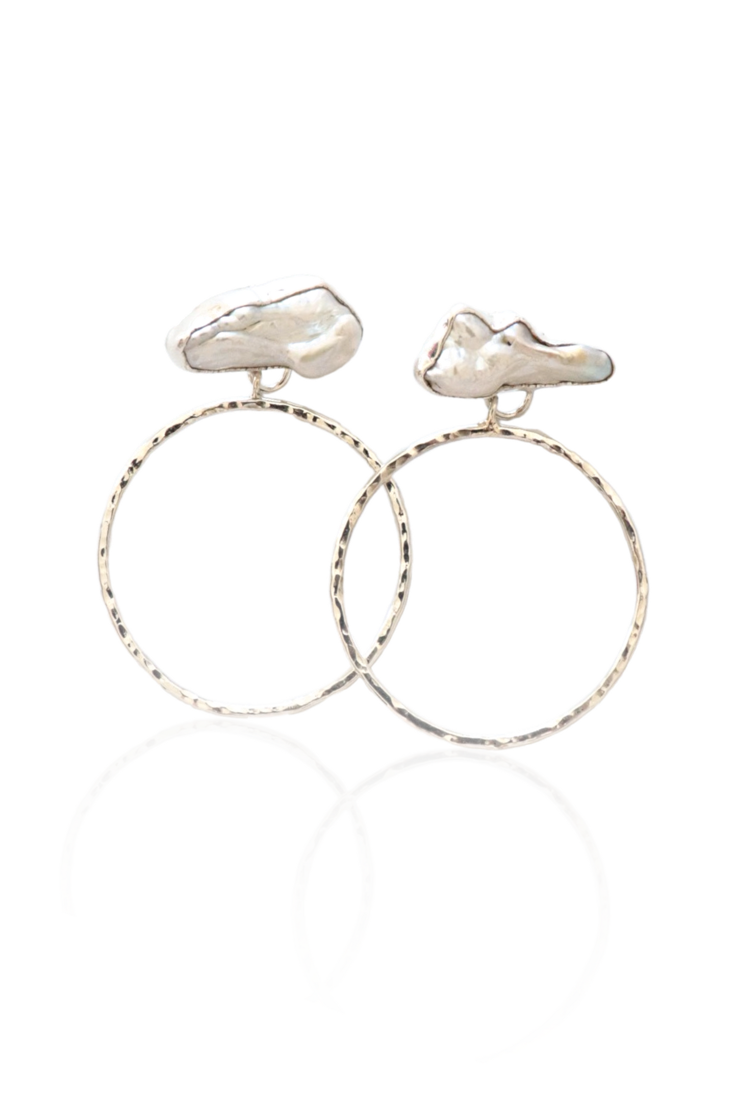 Pearl Hoop Earrings