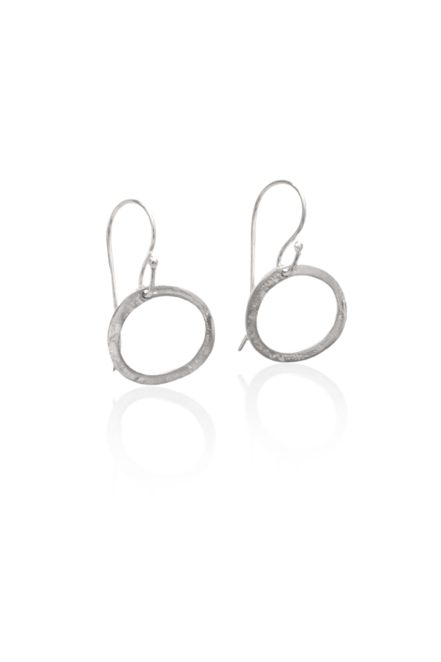 Hammered Circle Earrings