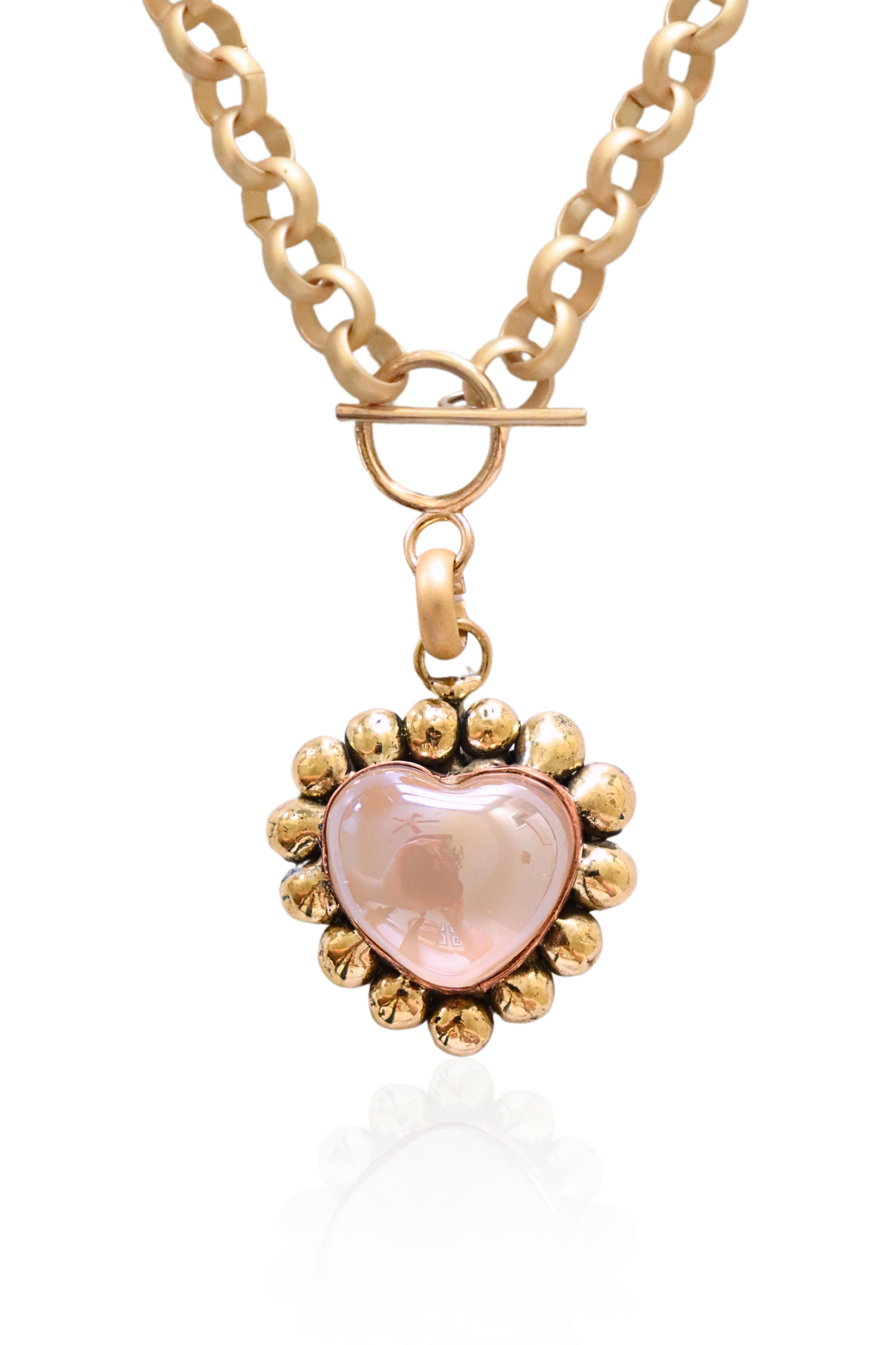 Bold Heart Chain Necklace