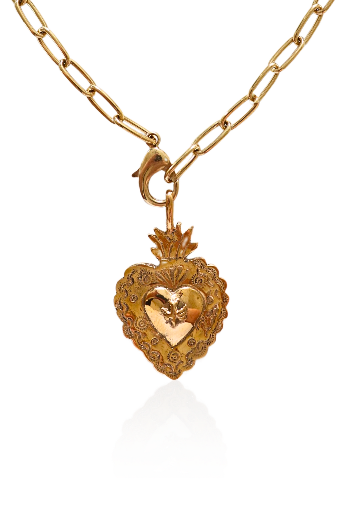 Divine Dove Sacred Heart Necklace