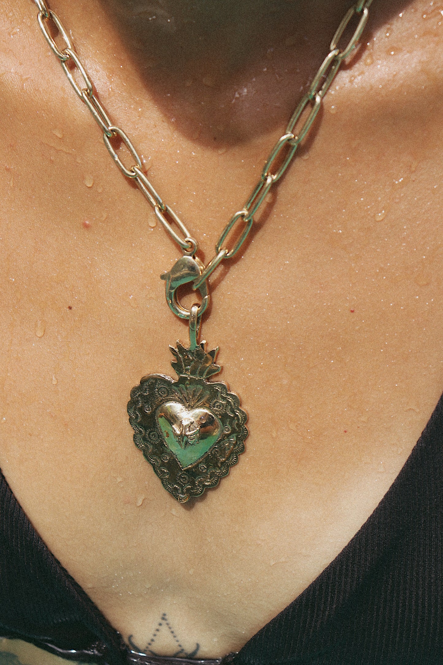 Divine Dove Sacred Heart Necklace