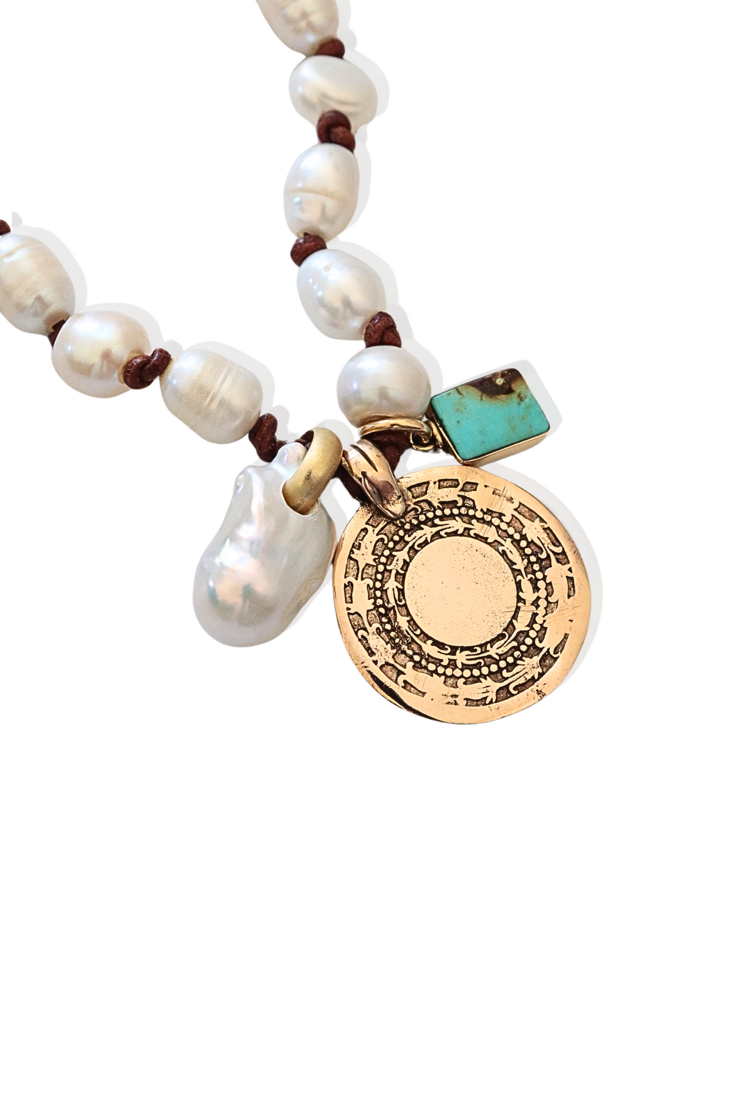 African Trio Pearl Necklace