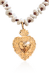 Sacred Heart Pearl Necklace