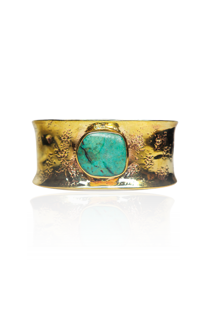 Hammered Turquoise Cuff Bracelet – Astrid Schumacher Designs