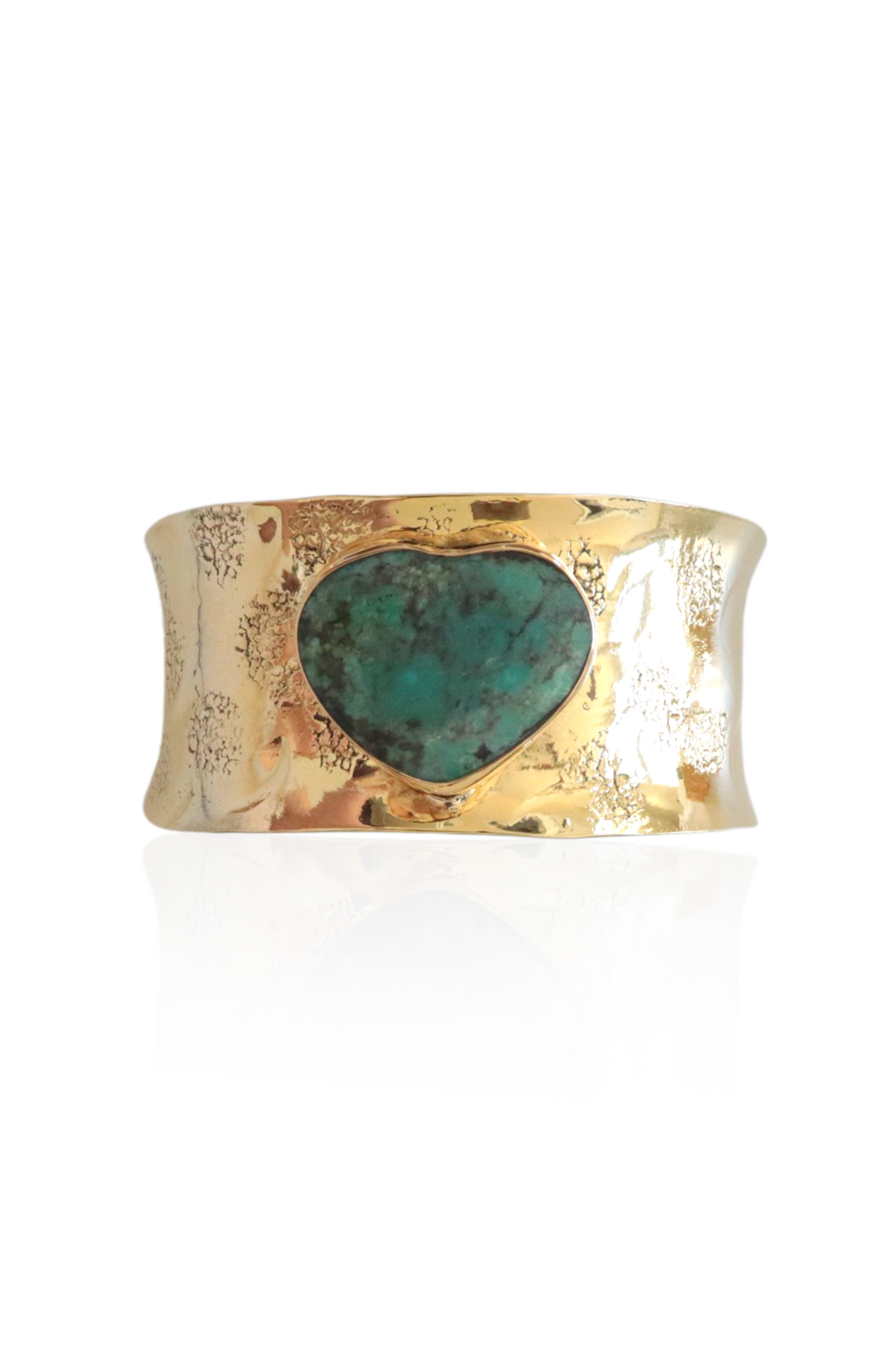 Hammered Turquoise Cuff Bracelet