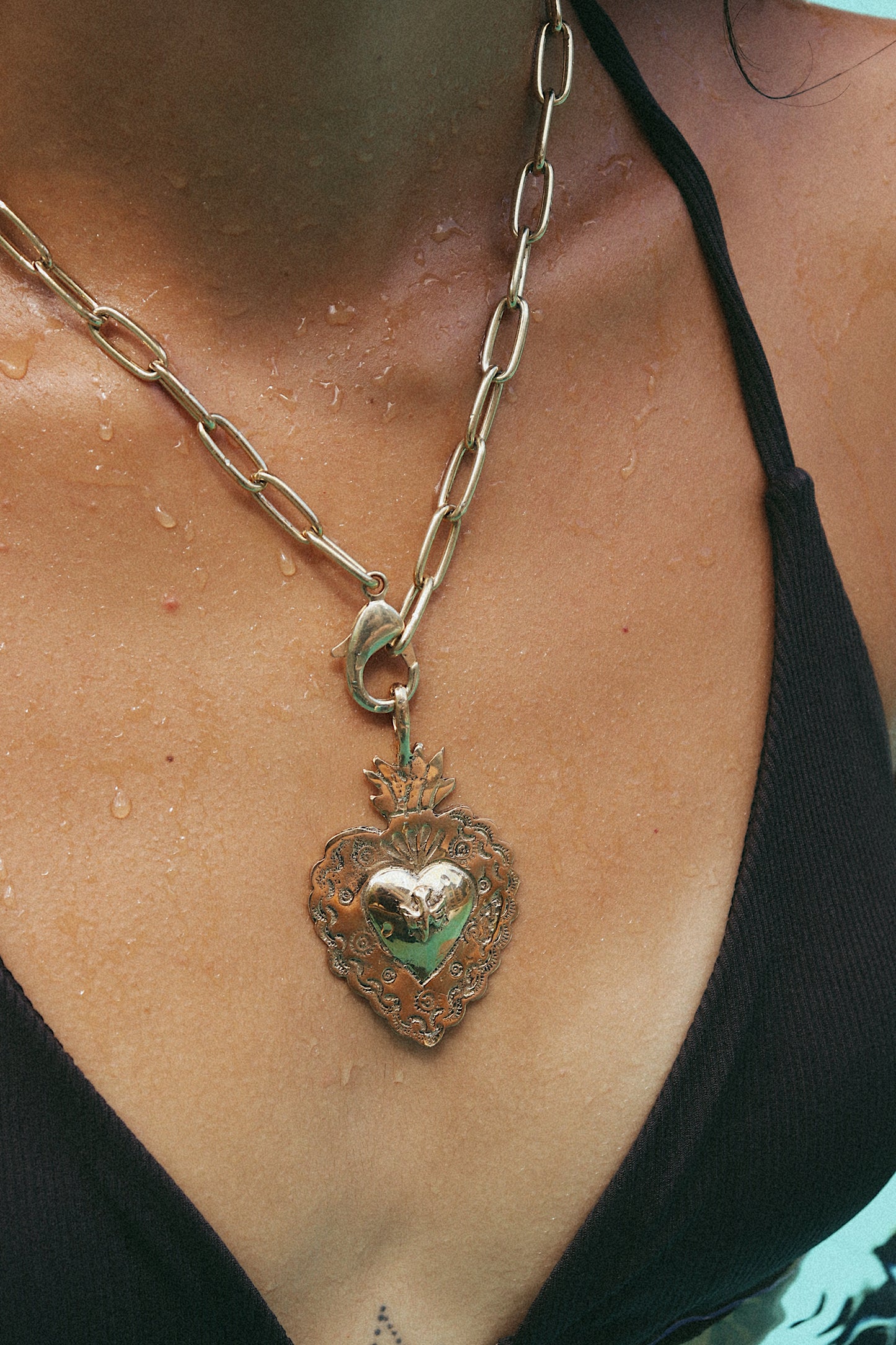 Divine Dove Sacred Heart Necklace