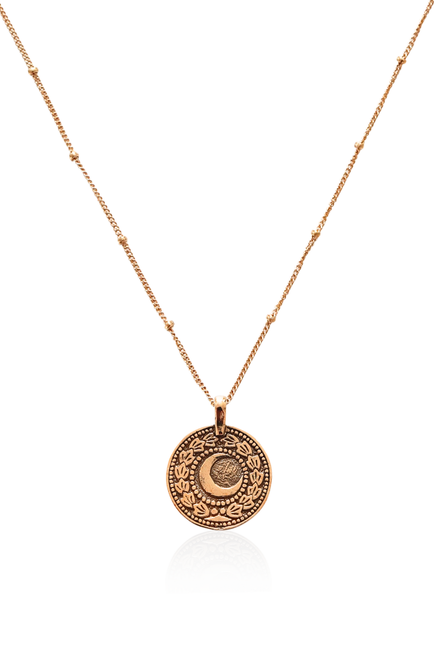 Moon and Sun Coin Necklace