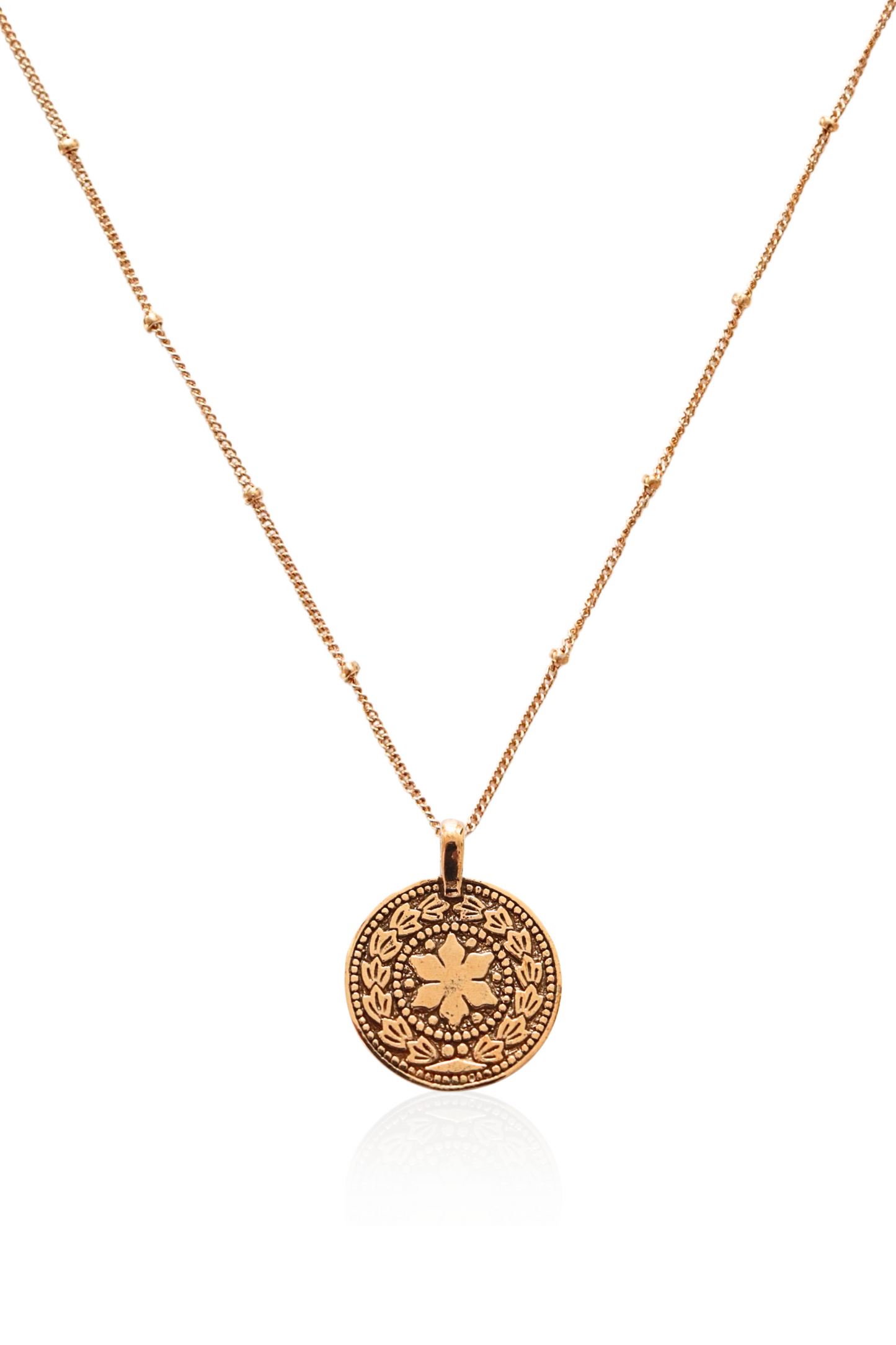 Moon and Sun Coin Necklace