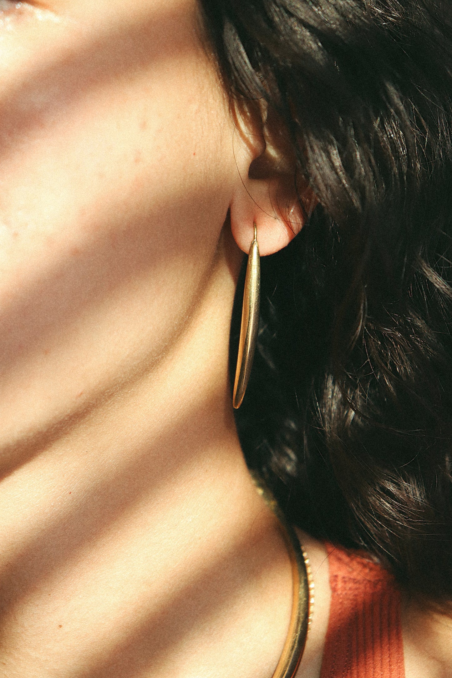 Gold Bar Earrings